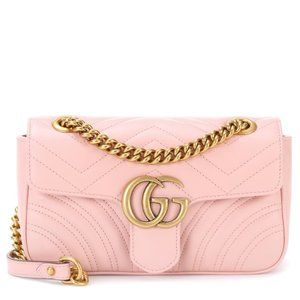 GUCCI GG Marmont matelassé mini bag pink